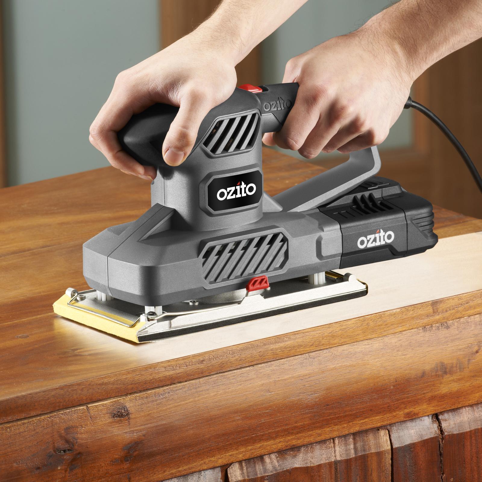 Ozito 350W 1/2 Sheet Orbital Sander Lock On HSS-5000