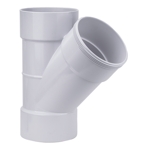 Holman 150mm 45° PVC DWV Female Plain Junction