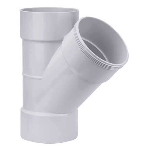 Holman 150mm 45° PVC DWV Female Plain Junction