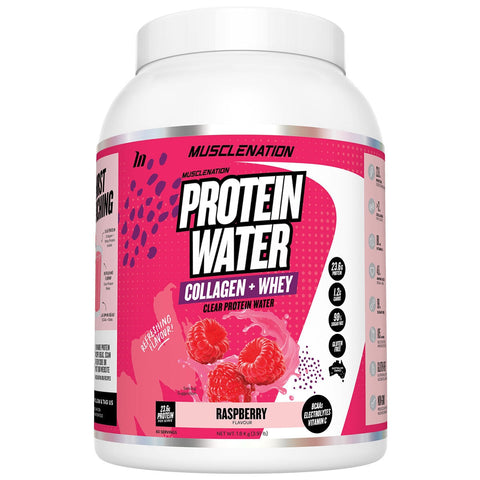 Muscle Nation Protein Water 1.8kg Raspberry - SuperSaverAU - view 1