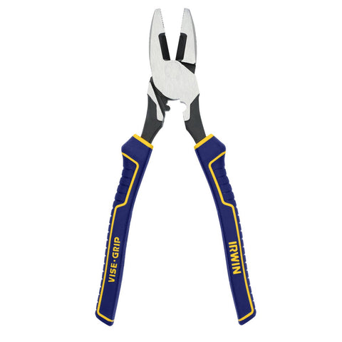 Irwin 5 in 1 Lineman S Pliers IWHT84005 - 74mm x 25mm x 290mm - Durable Cutting & Gripping Tool - SuperSaverAU - view 1