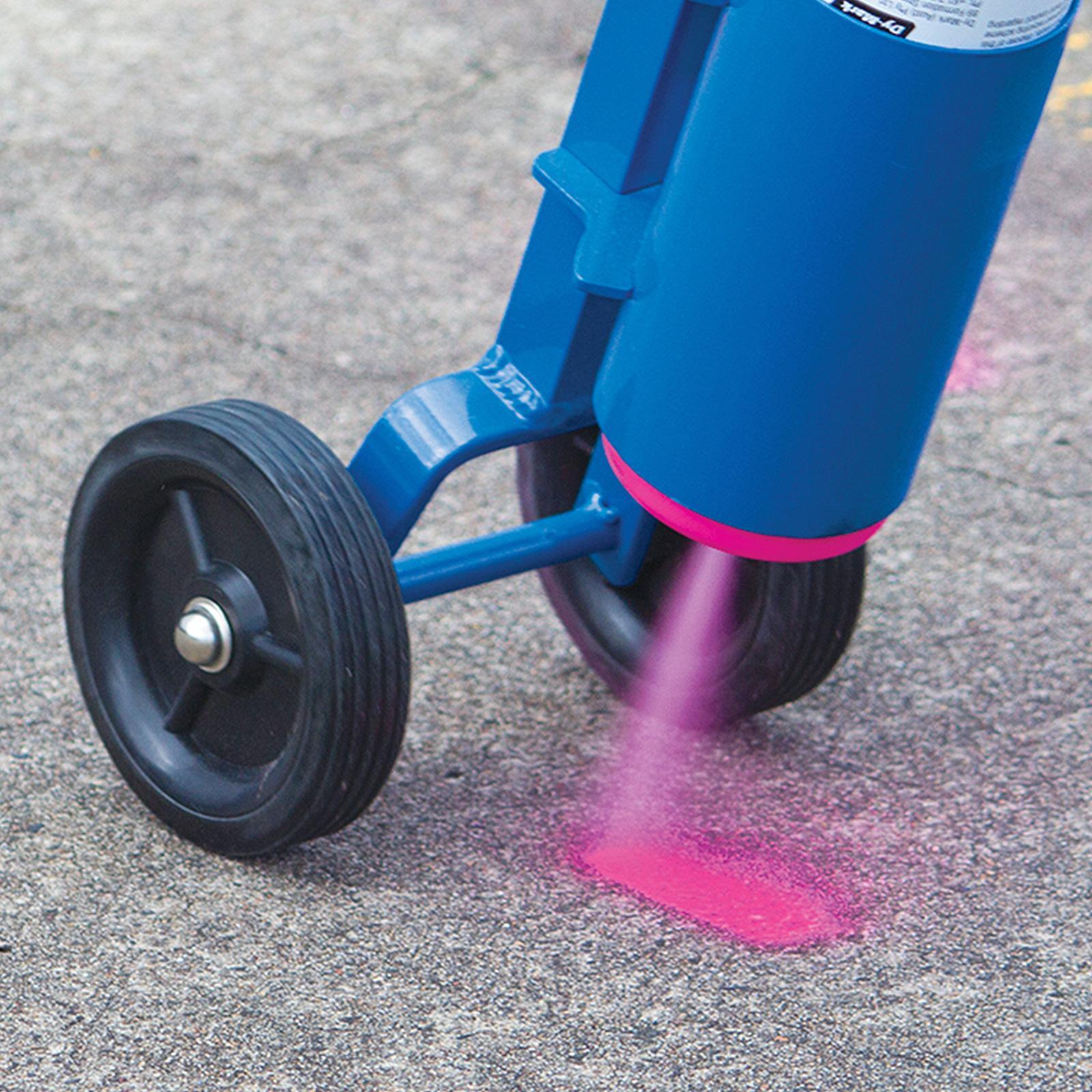 Dy-Mark 350g Blue Spray & Mark Line Marking Paint, Inverted, Splatter Resistant
