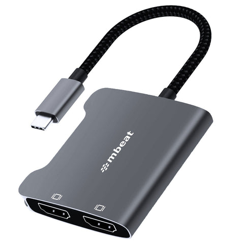 mbeat Tough Link USB-C To Dual 4K HDMI Adapter MB-XAD-CDHD - SuperSaverAU - view 1