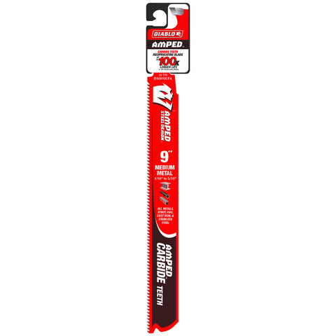 Diablo 9" Steel Demon 10TPI Carbide Reciprocating Saw Blade for Medium Metal