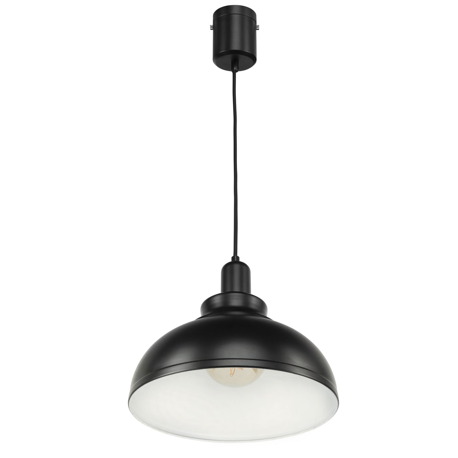 Brilliant Lighting Maggie Matt Black Plug-In DIY Suspension Pendant E27 21395/06