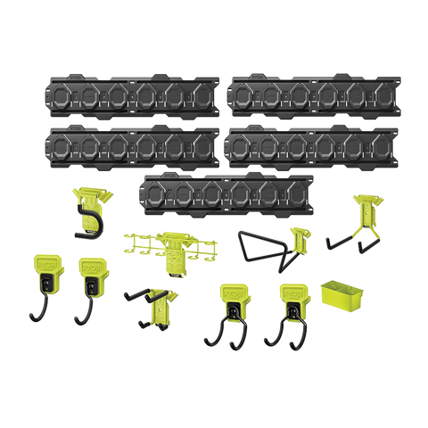 Ryobi LINK 15 Piece Wall Storage Kit with Screws Indoor Outdoor