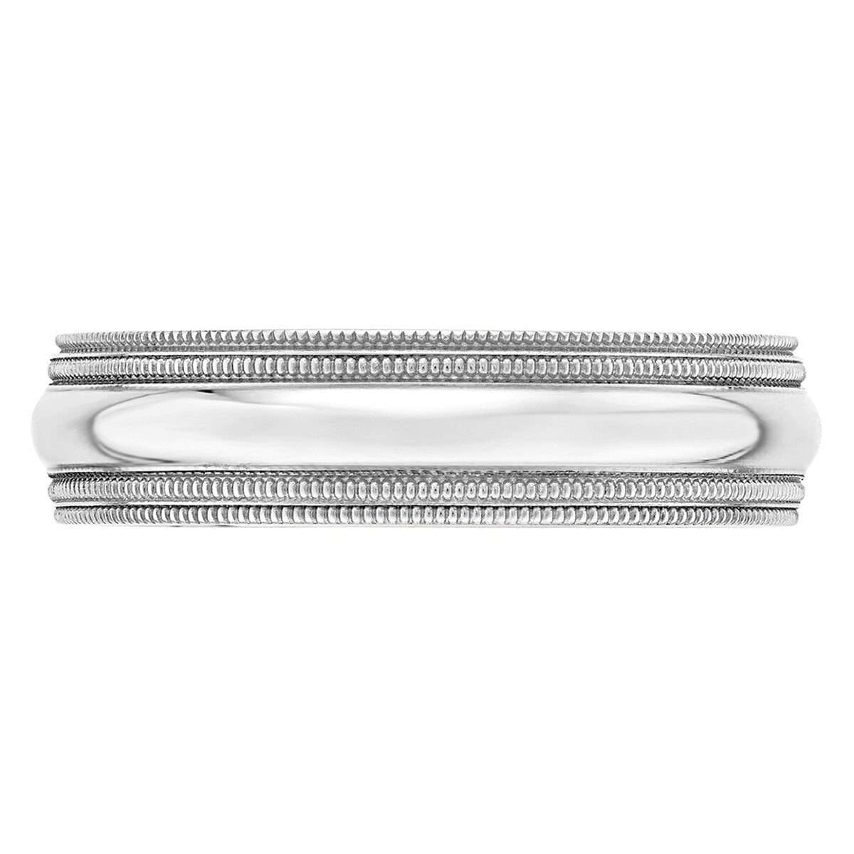 Platinum Men's Comfort Fit Milgrain Band - SuperSaverAU - view 1