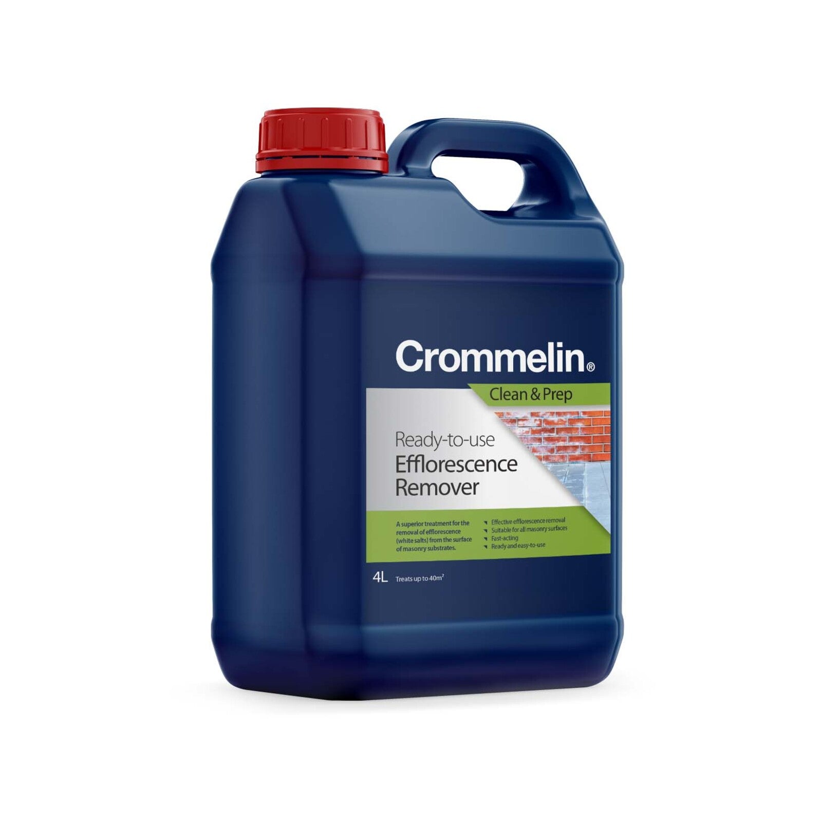 Crommelin 4L Efflorescence Remover Acid Masonry Salt Deposit Cleaner