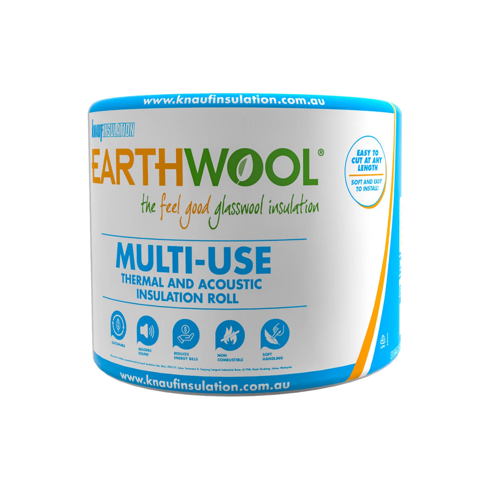Earthwool R2.5HD Glasswool Multi-Use Roll 90 x 430 x 8500mm, 3.7m² Coverage
