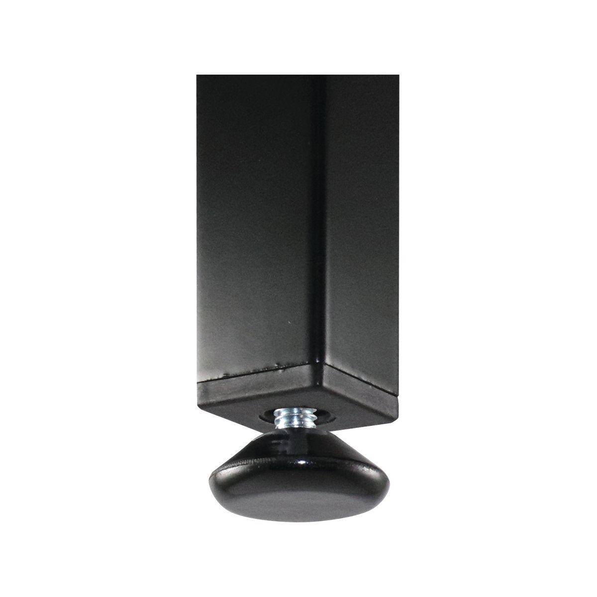 Surface Gard 30mm Black Round Steel Adjustable Base Furniture Glide - 4 Pack