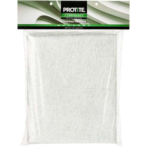 Protite Fibreglass Chopped Matting 1 x 1m - Paintable, UV Resistant, Indoor & Outdoor