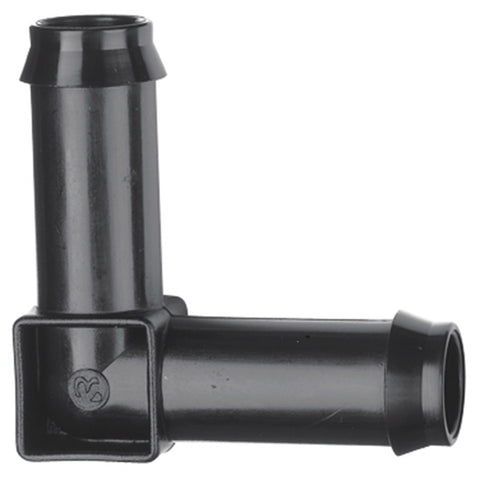 Pope 13mm Barbed Elbow 10 Pack - Black Polypropylene Poly Tube Corner, 1000kPa