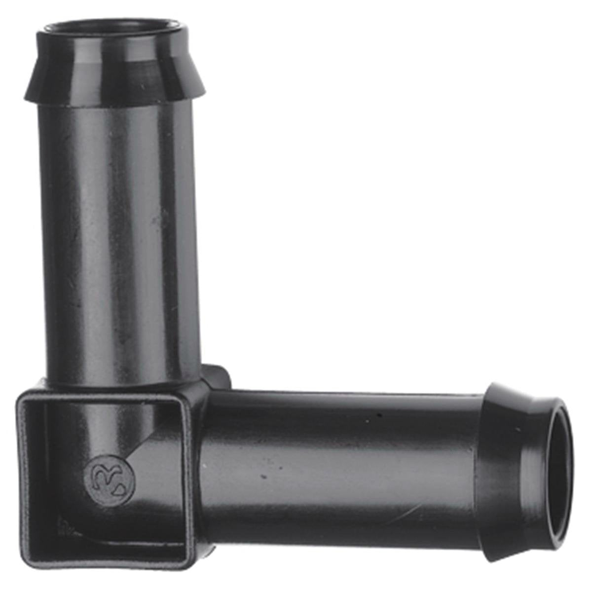 Pope 13mm Barbed Elbow 10 Pack - Black Polypropylene Poly Tube Corner, 1000kPa