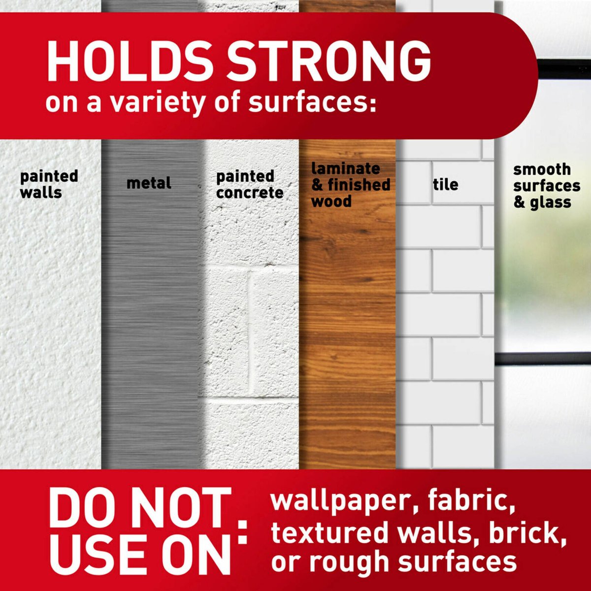 Command White Picture Hanging Strip Mixed Pack 16 Pairs - 96.5mm x 165.1mm - Damage-Free Hanging - SuperSaverAU - view 4