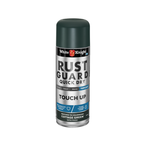 White Knight Rust Guard Touch Up Spray Paint 300g Cottage Green Satin