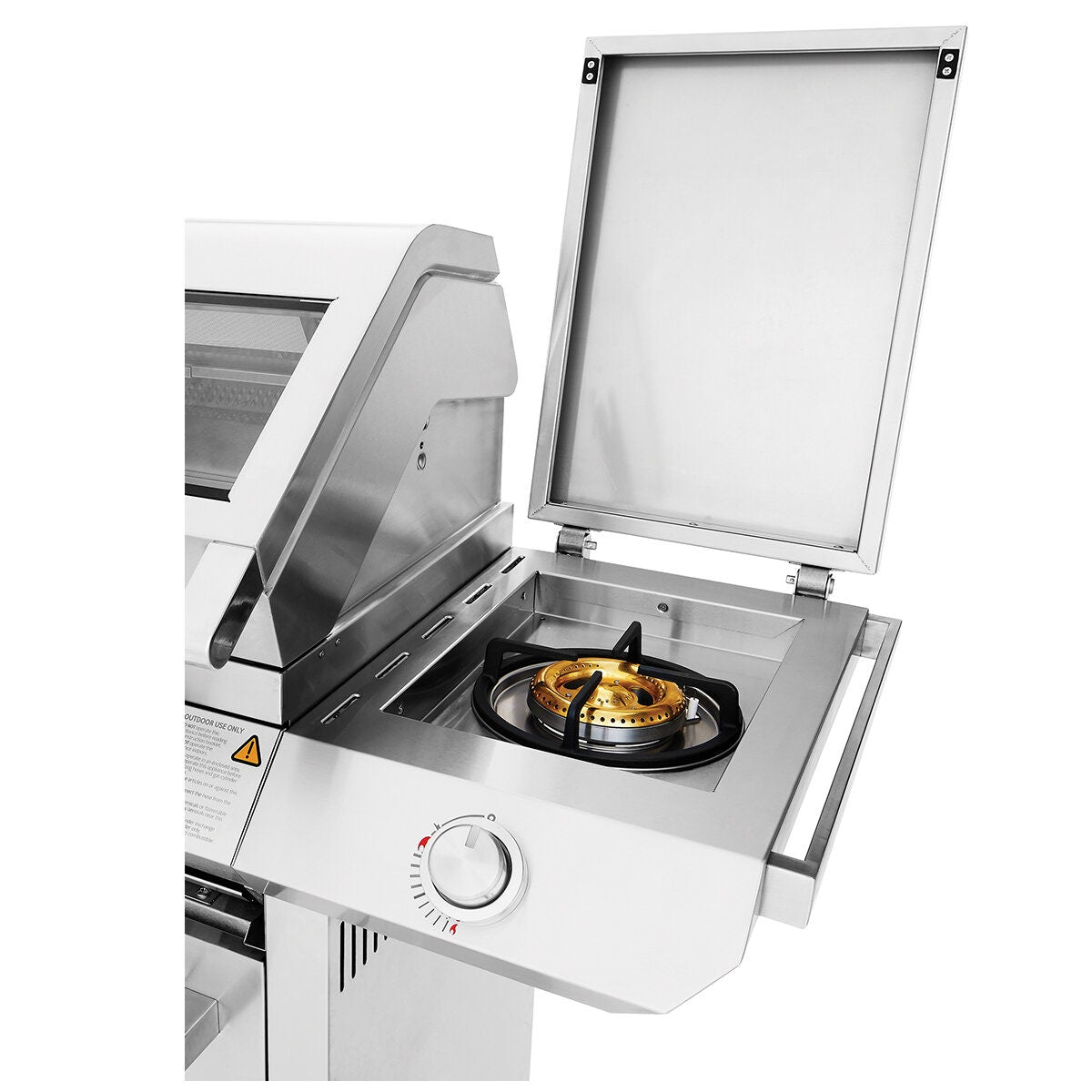 Beefeater 7000 Premium 4 Burner BBQ with Trolley - 304 Stainless Steel - Side Burner - BMF7645SA