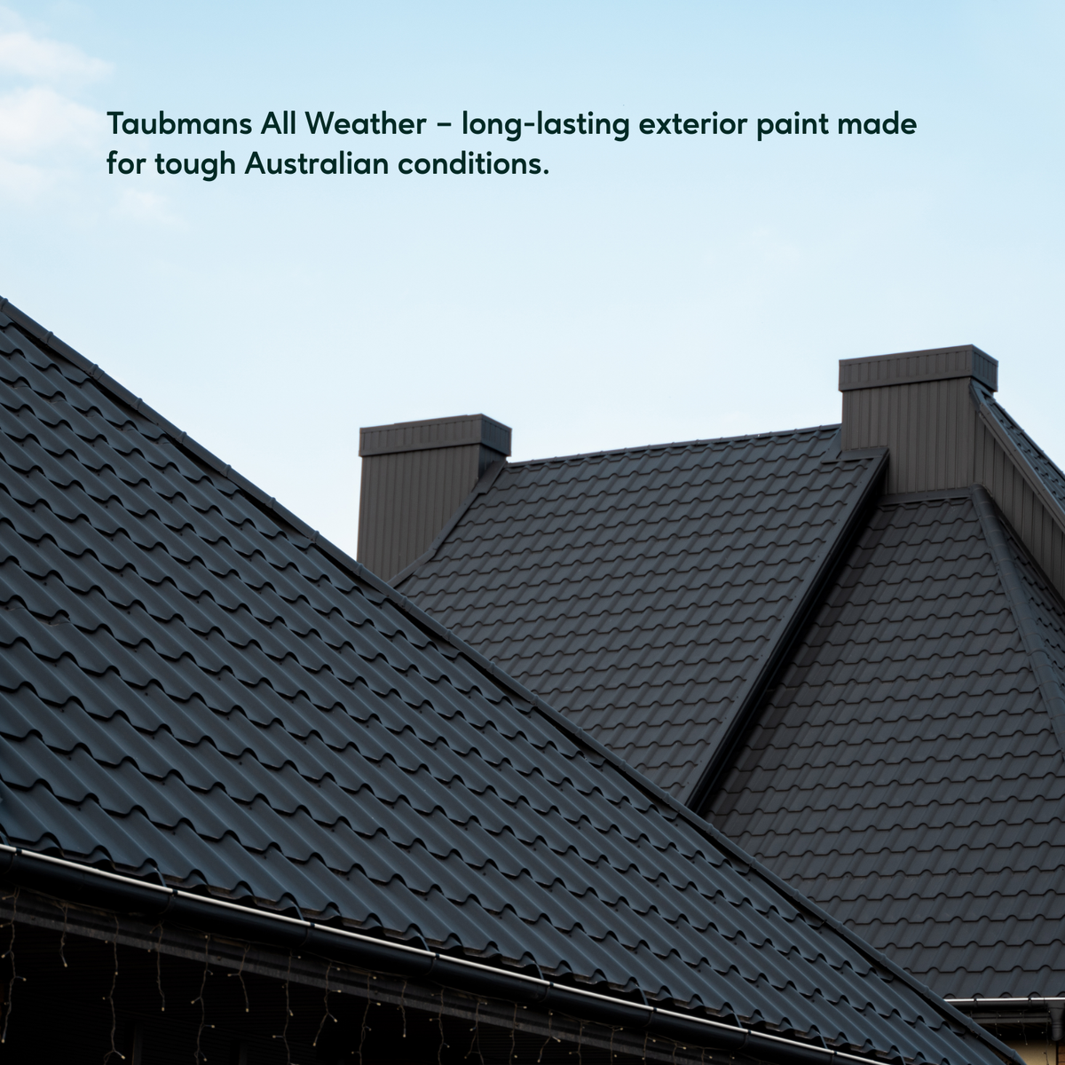 Taubmans 4L Black Gloss All Weather Exterior Paint - Water Based - Mould Resistant - SuperSaverAU - view 3
