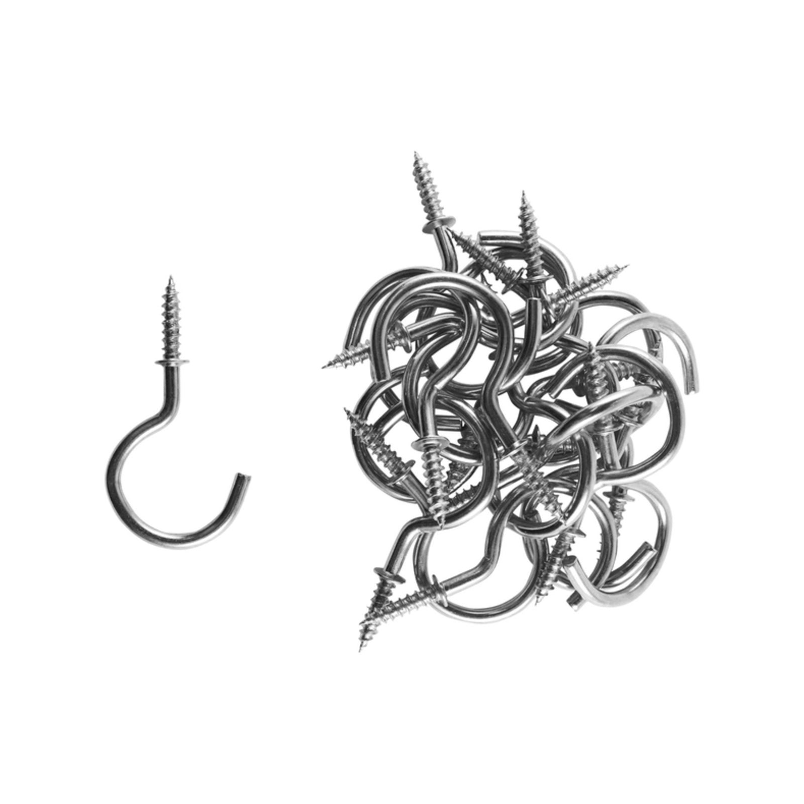 Everhang 21mm Zinc Plated Steel Cup Hook - 20 Pack