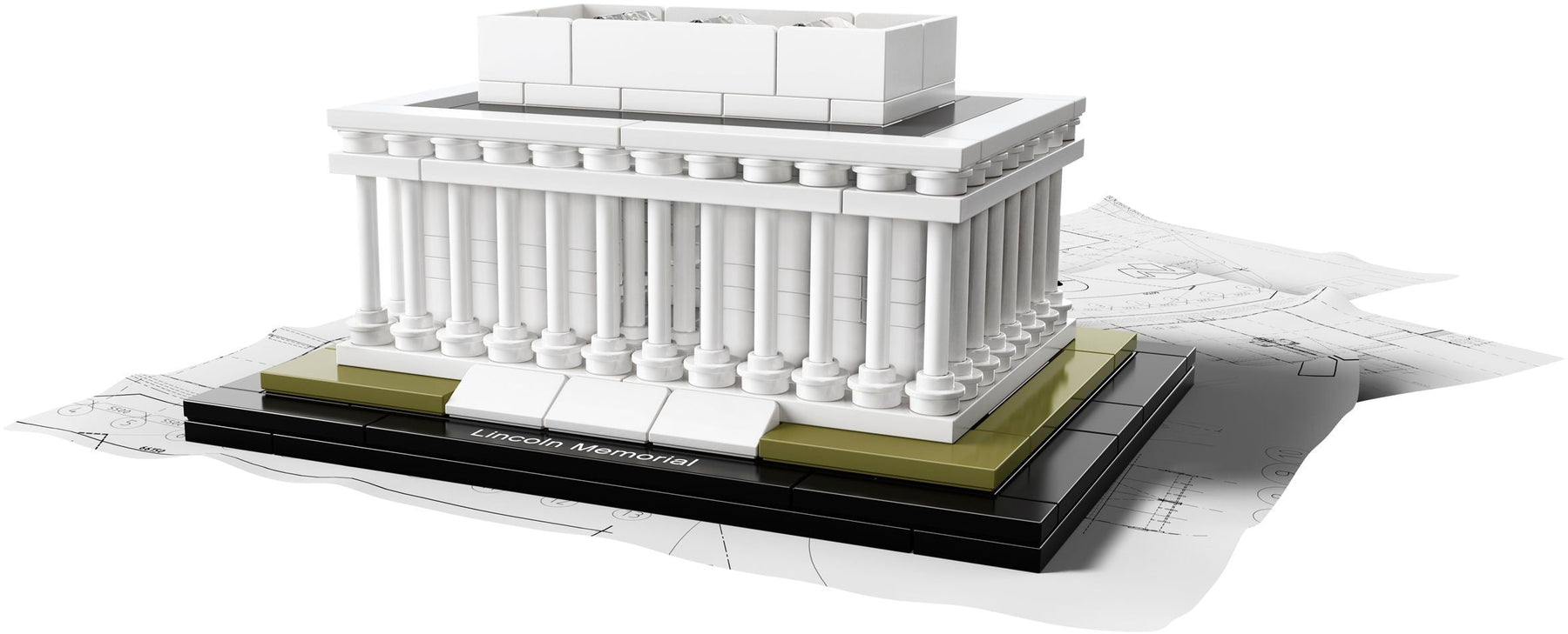 LEGO 21022 Lincoln Memorial Building Kit Architecture Set - SuperSaverAU - view 1