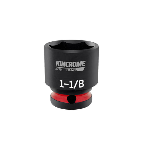 Kincrome 1-1/8" 1/2" Drive Impact Socket Cr-Mo 6 Point