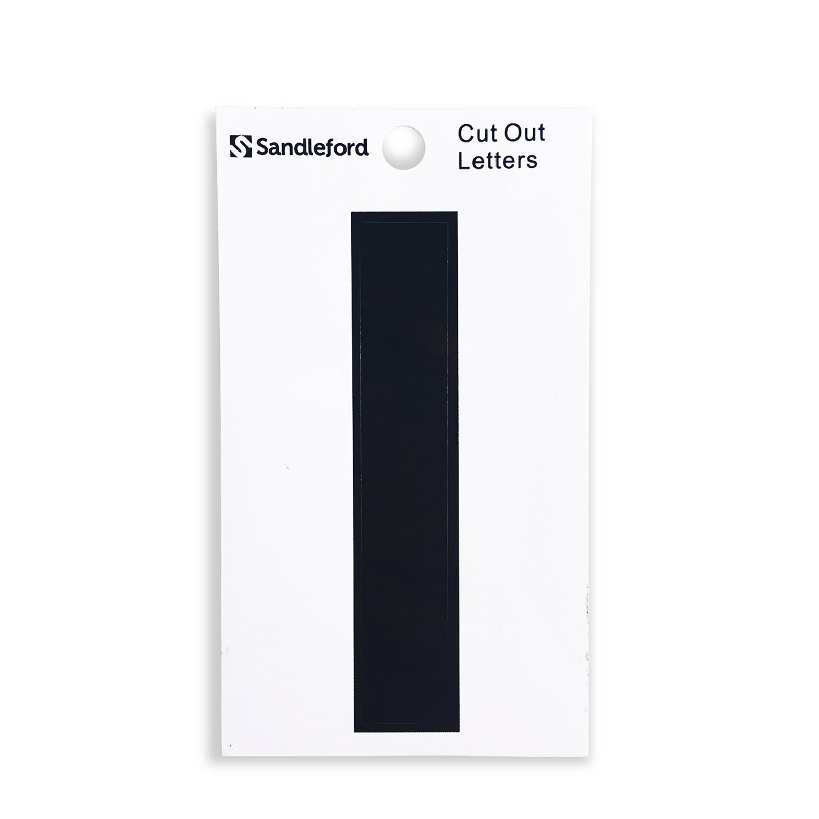Sandleford 85mm Black Cut Out Self Adhesive House Letter I - Weather Resistant Polycarbonate