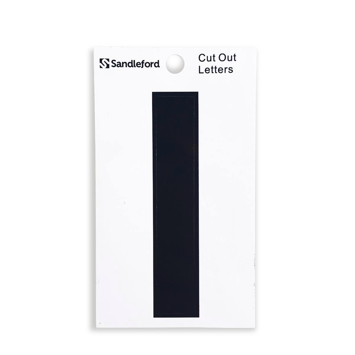 Sandleford 85mm Black Self Adhesive House Letter I - Durable Polycarbonate - SuperSaverAU - view 1