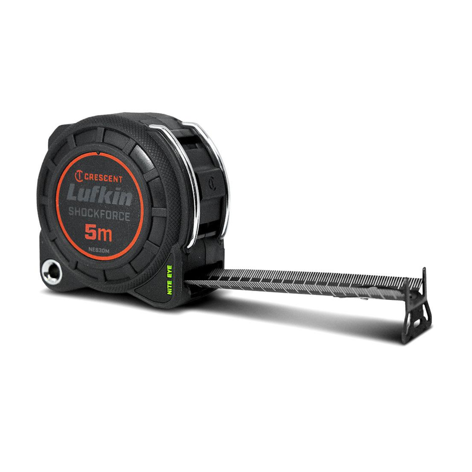 Crescent Lufkin Shockforce Nite Eye 5m x 30mm Tape Measure Lockable with Belt Clip