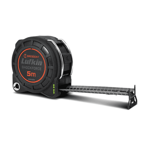 Crescent Lufkin Shockforce Nite Eye 5m x 30mm Tape Measure Lockable with Belt Clip