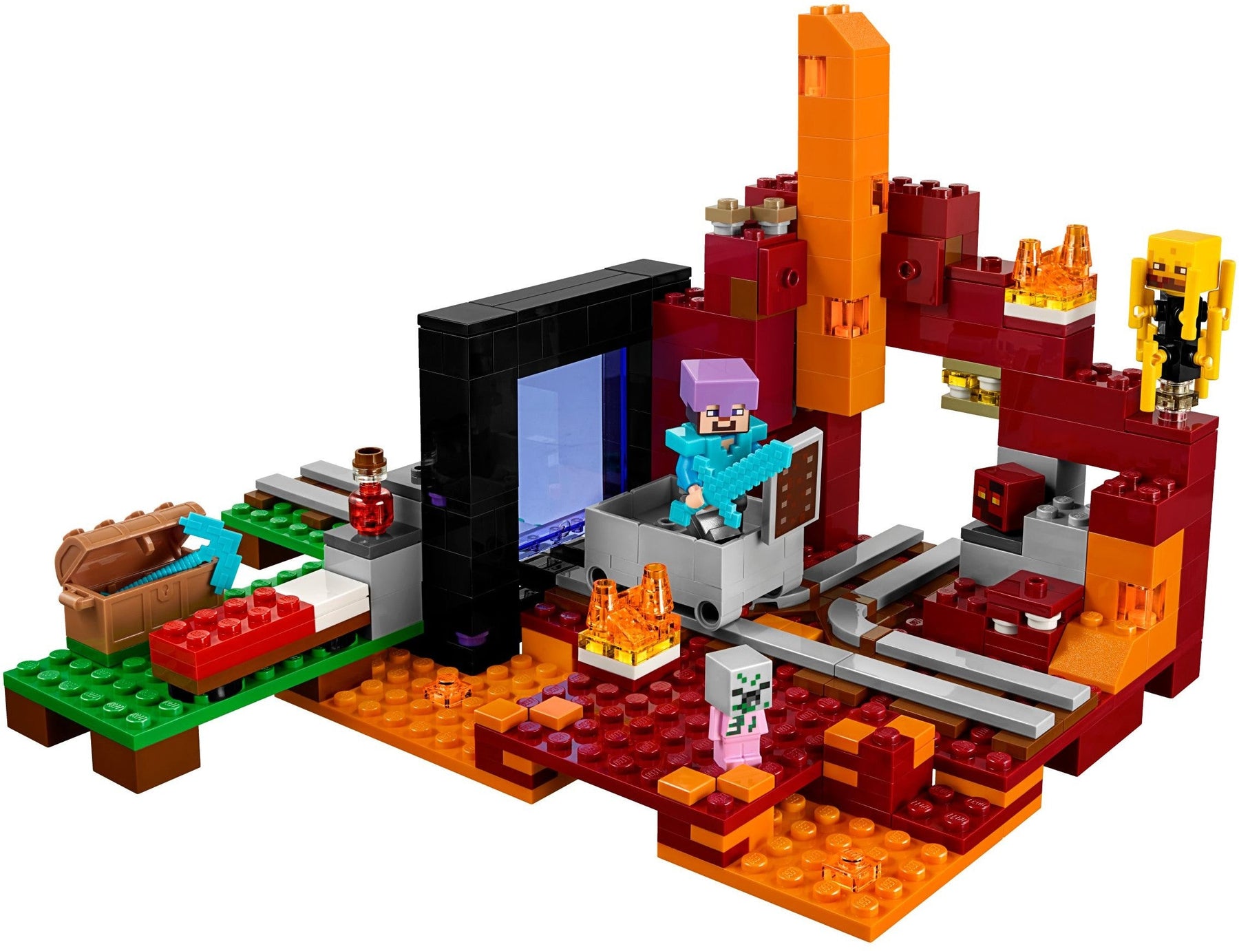 LEGO 21143 Nether Portal - Minecraft Ghast, Blaze, & Steve - SuperSaverAU - view 4