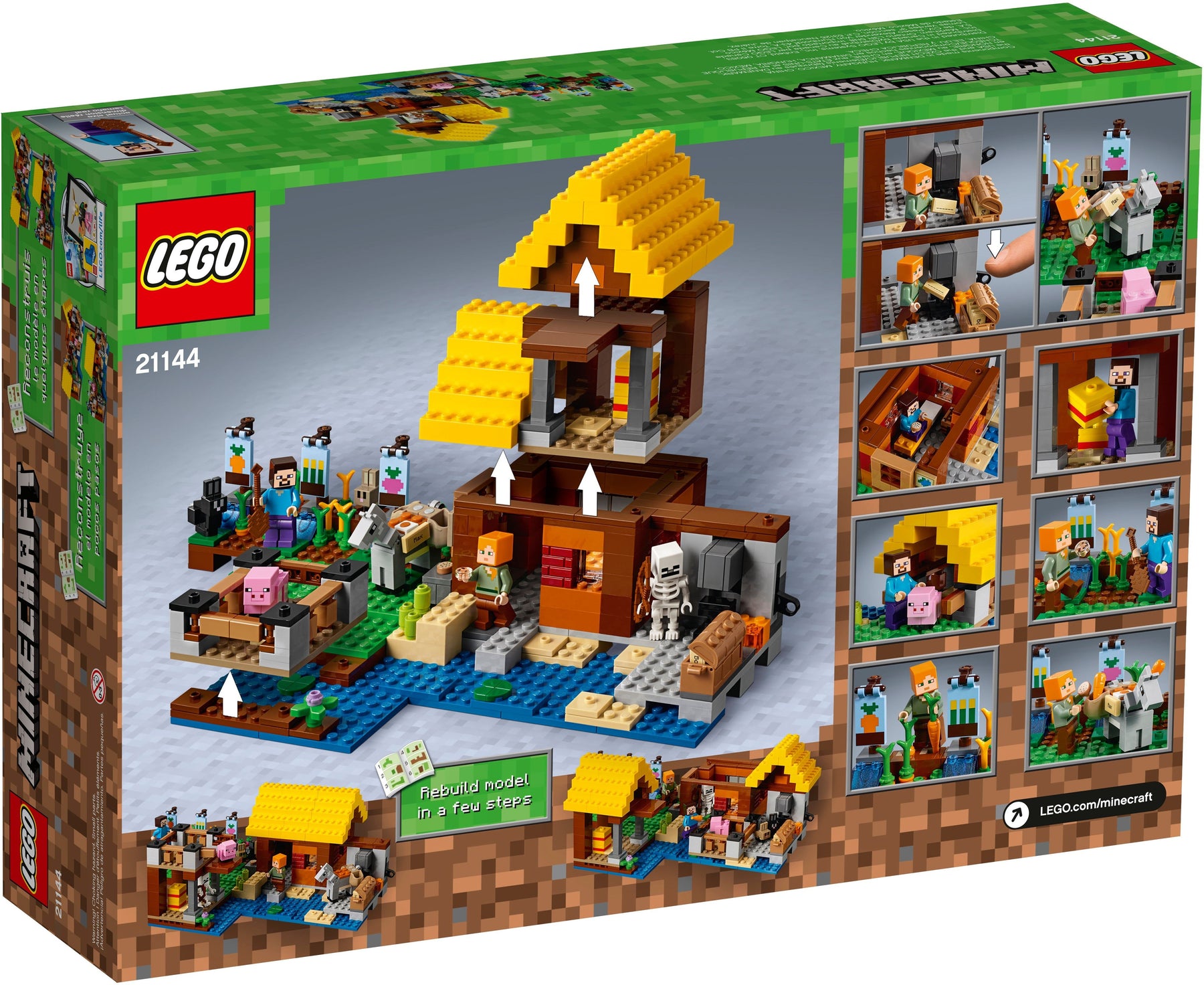 LEGO 21144 Minecraft The Farm Cottage Set - SuperSaverAU - view 1