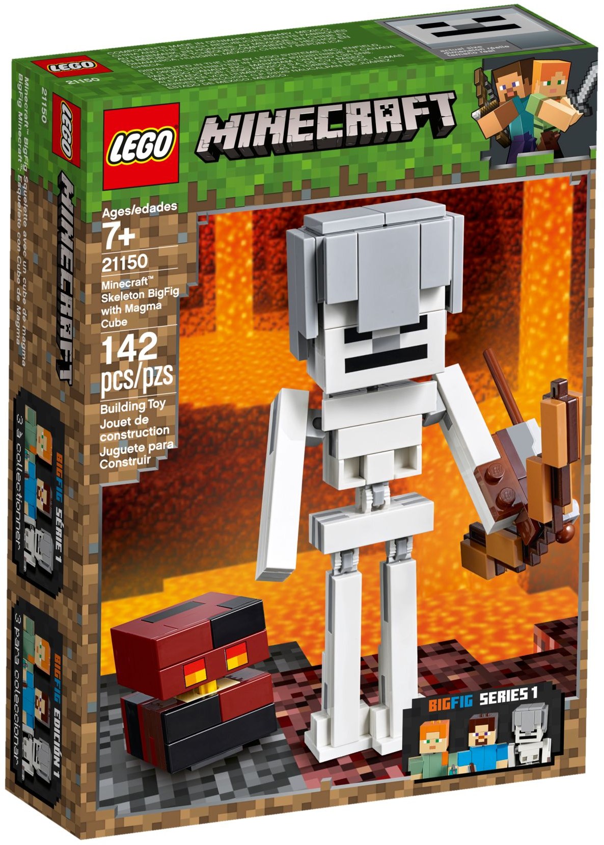 LEGO 21150 Minecraft Skeleton BigFig & Magma Cube - SuperSaverAU - view 1