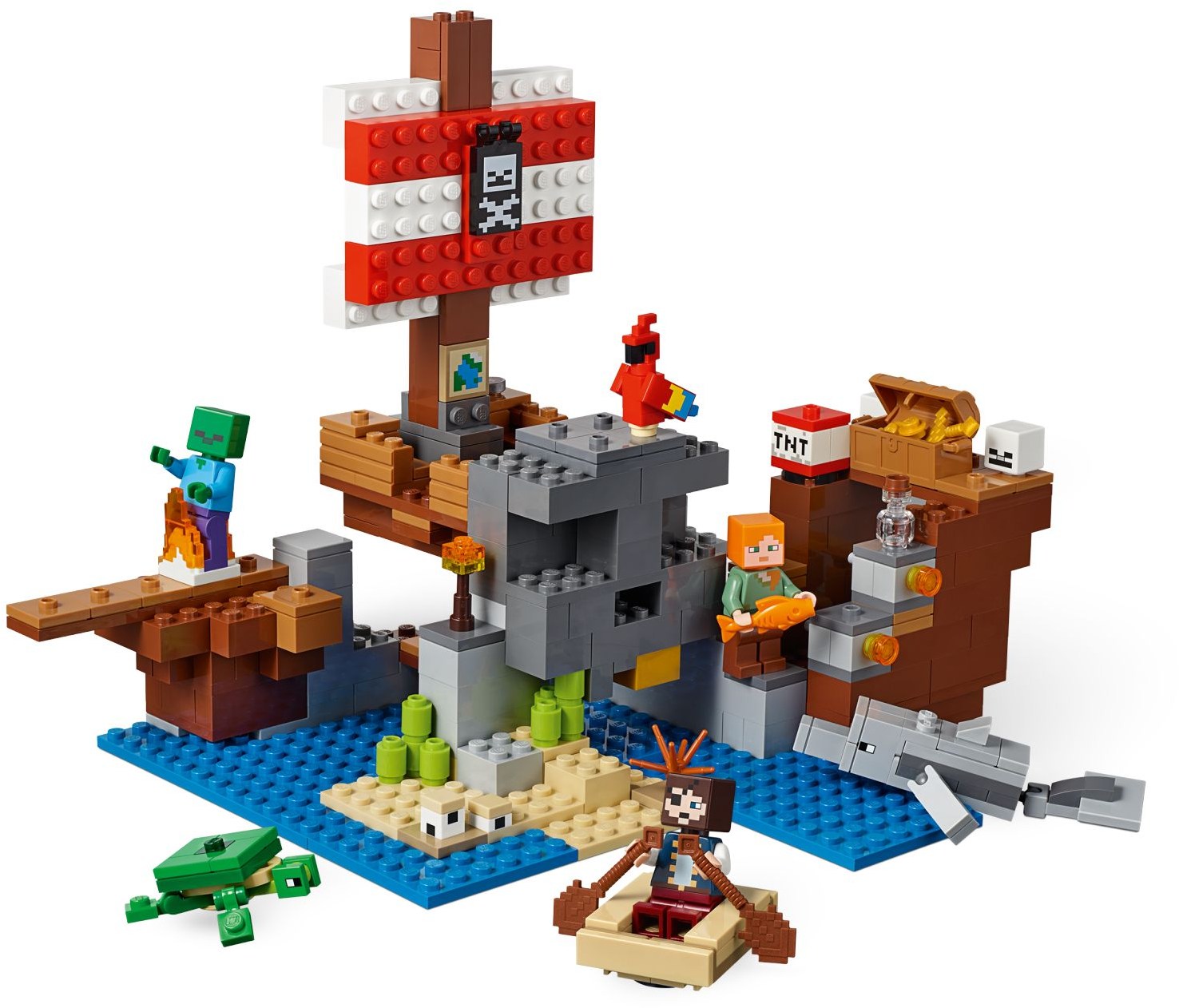 LEGO 21152 Minecraft Pirate Ship Adventure Toy - SuperSaverAU - view 3