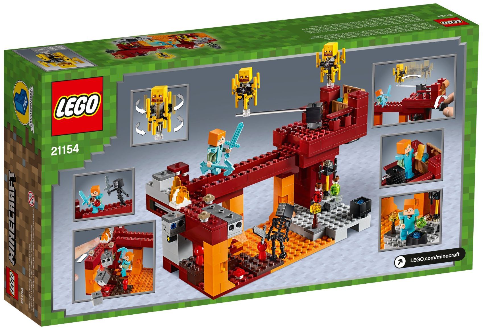 LEGO 21154 Minecraft The Blaze Bridge Set - SuperSaverAU - view 4