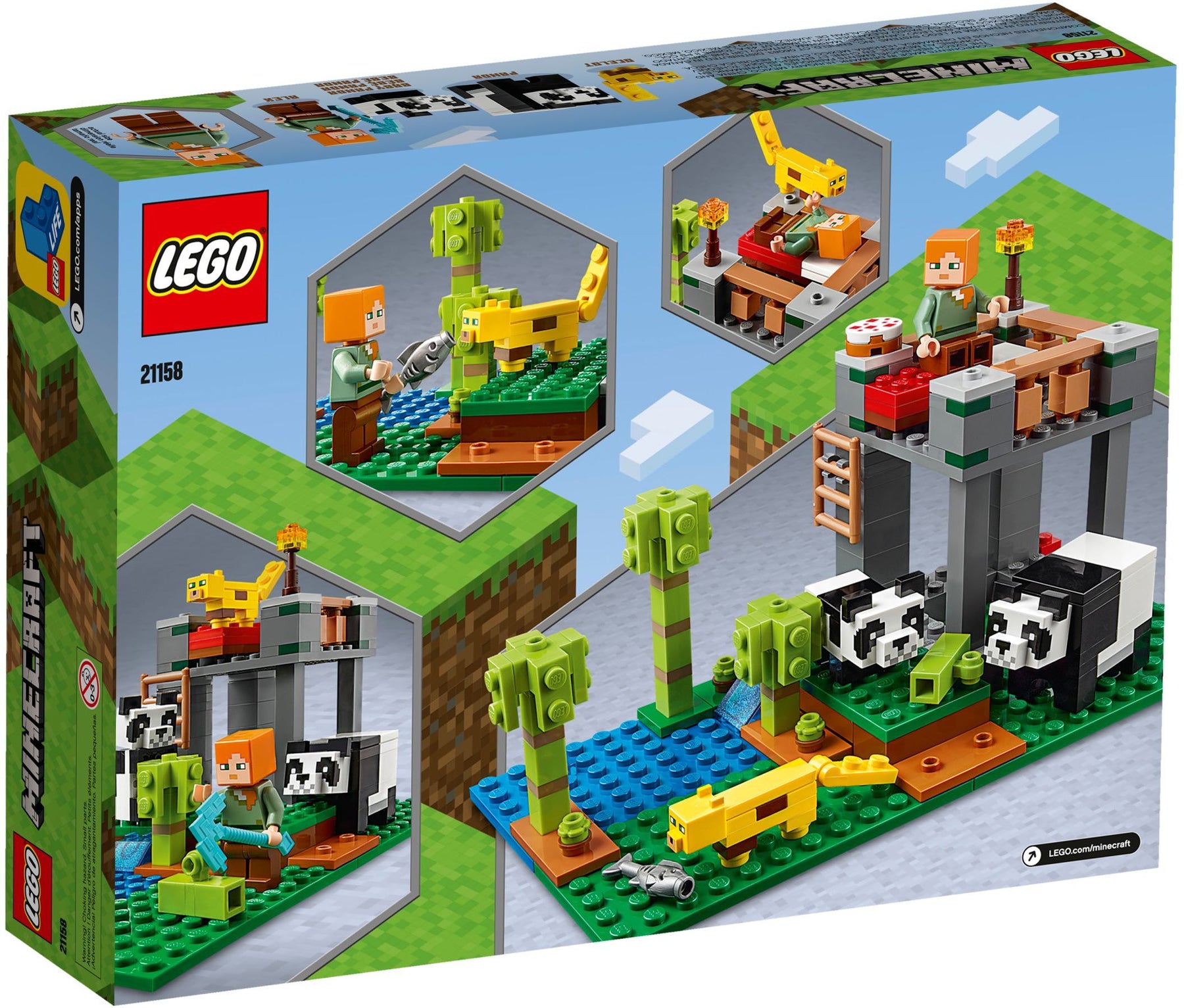 LEGO 21158 Minecraft Panda Nursery Building Toy Set - SuperSaverAU - view 4