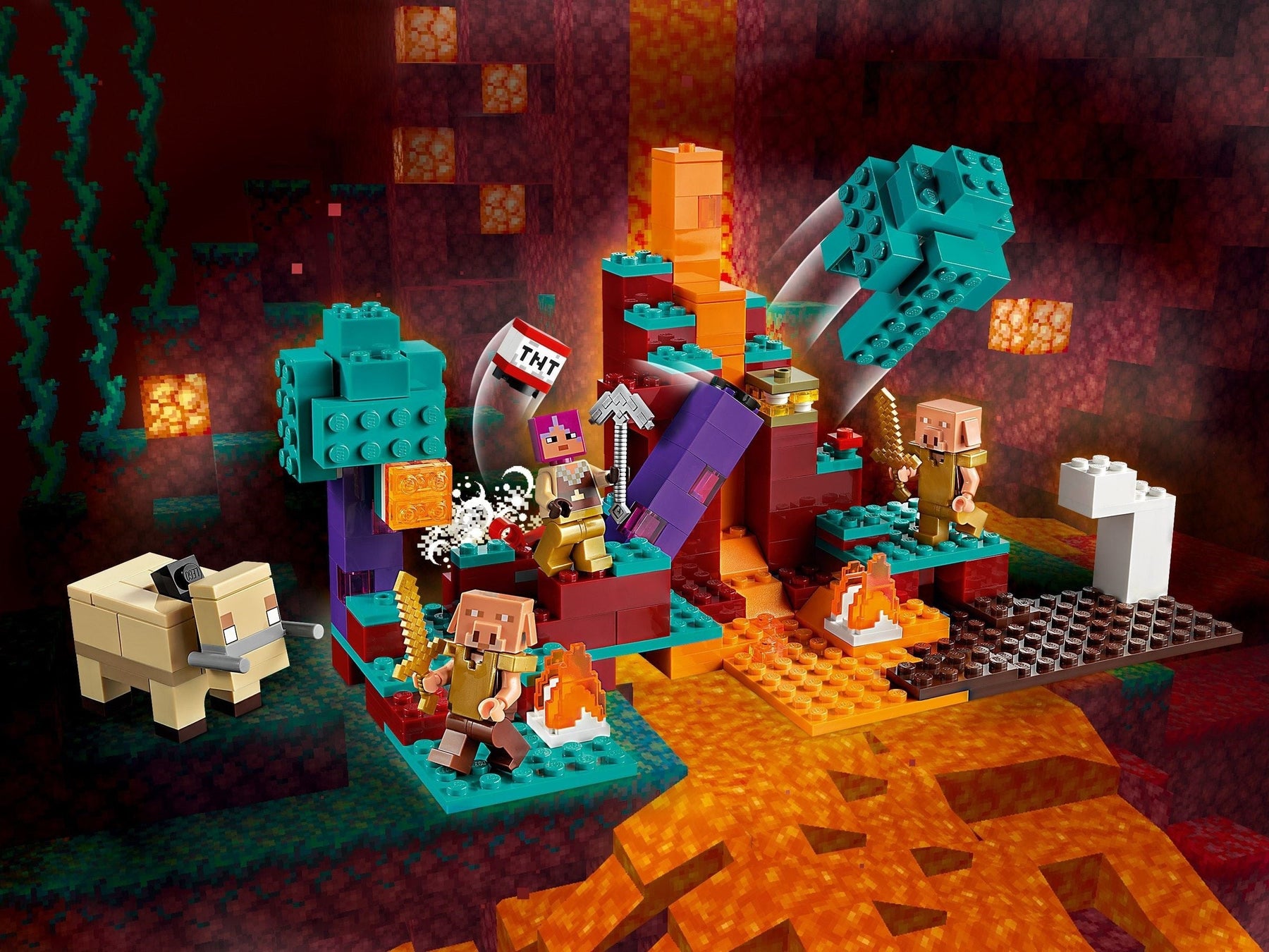 LEGO 21168 Minecraft The Warped Forest Set - SuperSaverAU - view 6