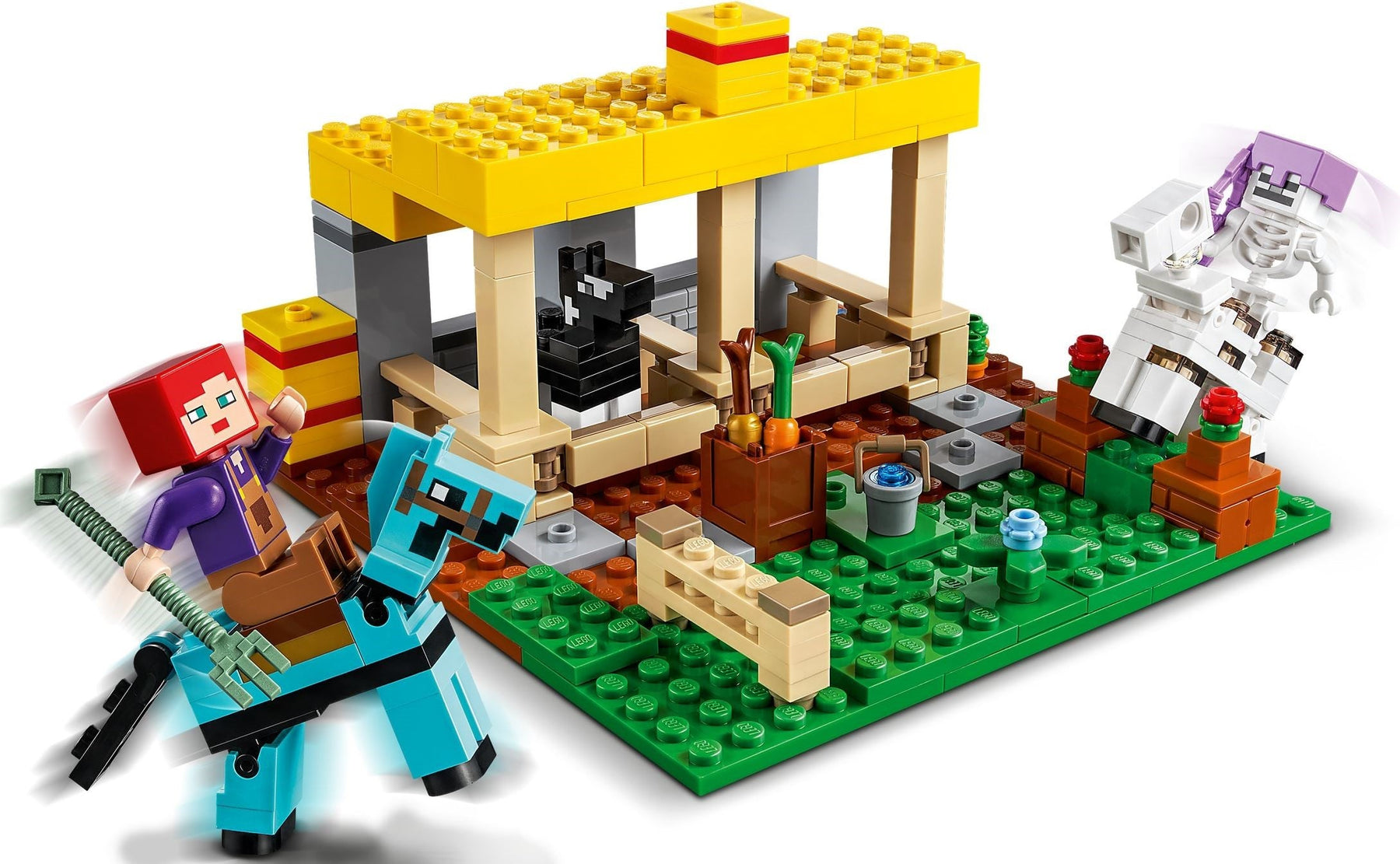LEGO 21171 Minecraft Horse Stable: Build, Ride & Battle! - SuperSaverAU - view 2