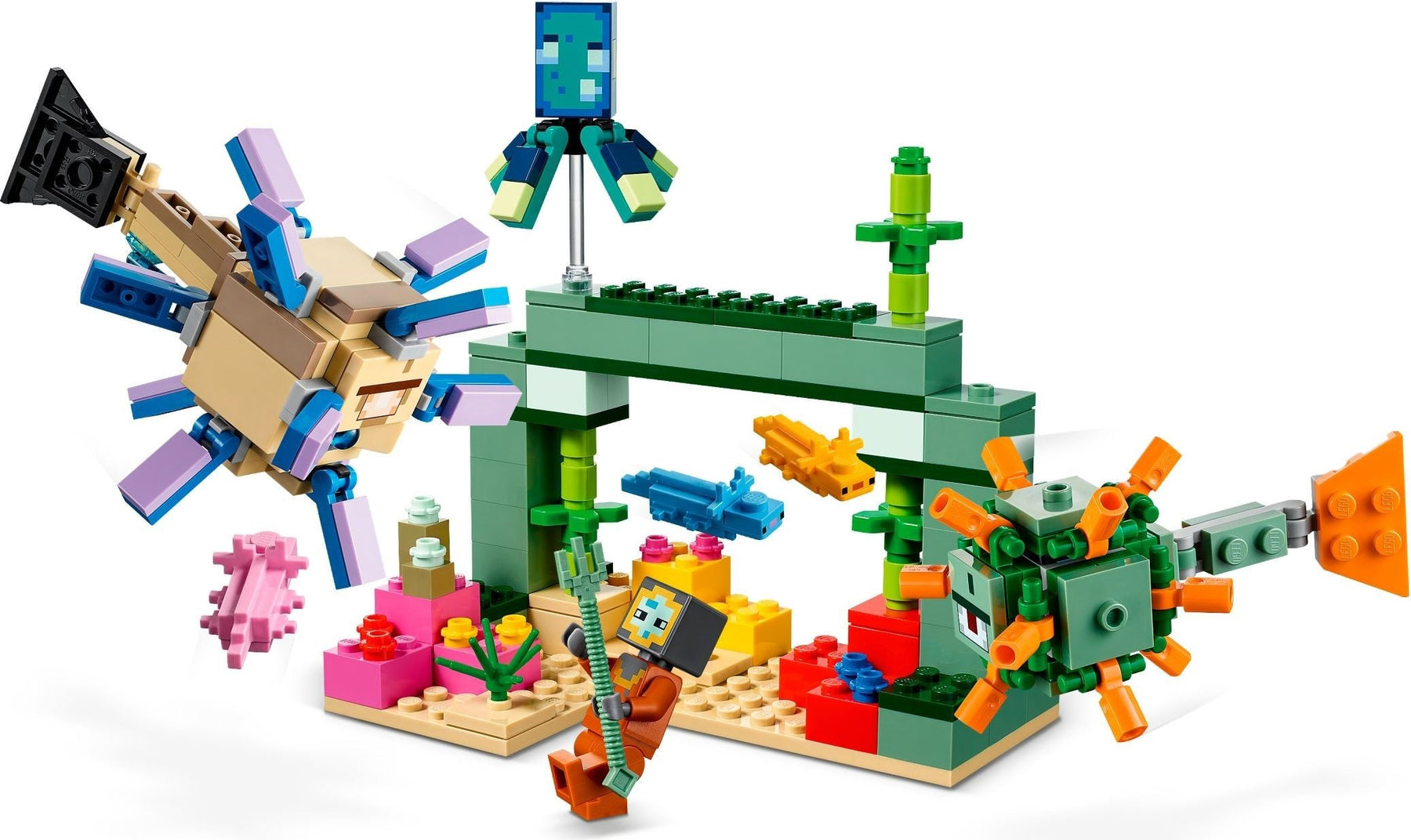 Lego Minecraft 21180 The Guardian Battle- Auzzi Store