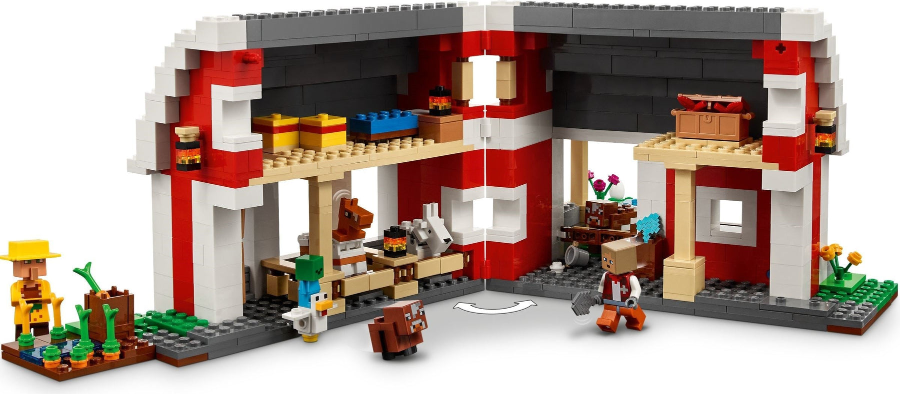 LEGO 21187 Minecraft The Red Barn Farm Animal Playset - SuperSaverAU - view 2