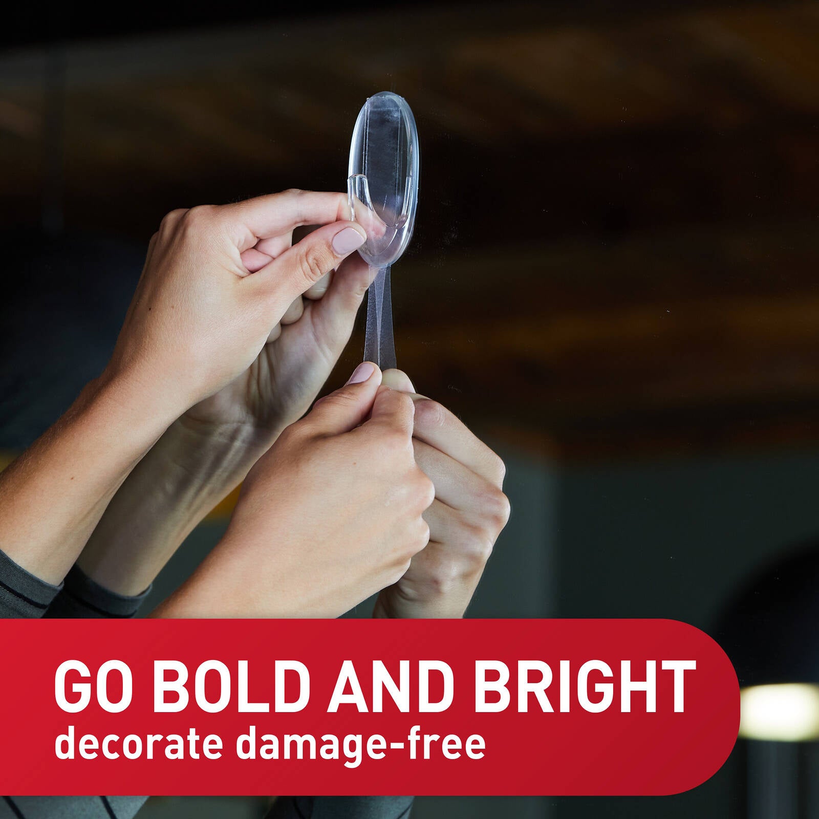Command Large Clear Outdoor Window Hook Damage Free