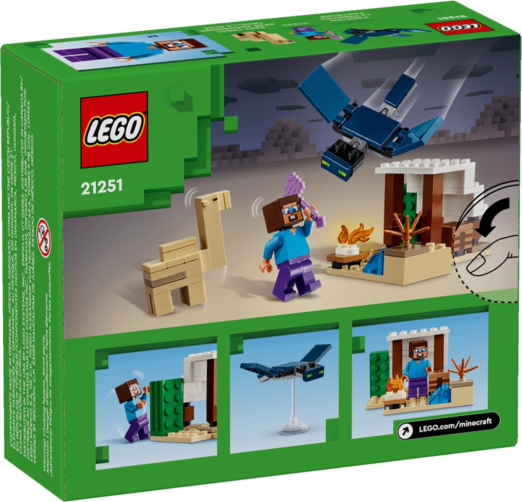 LEGO Minecraft 21251 Steve's Desert Expedition - SuperSaverAU - view 6
