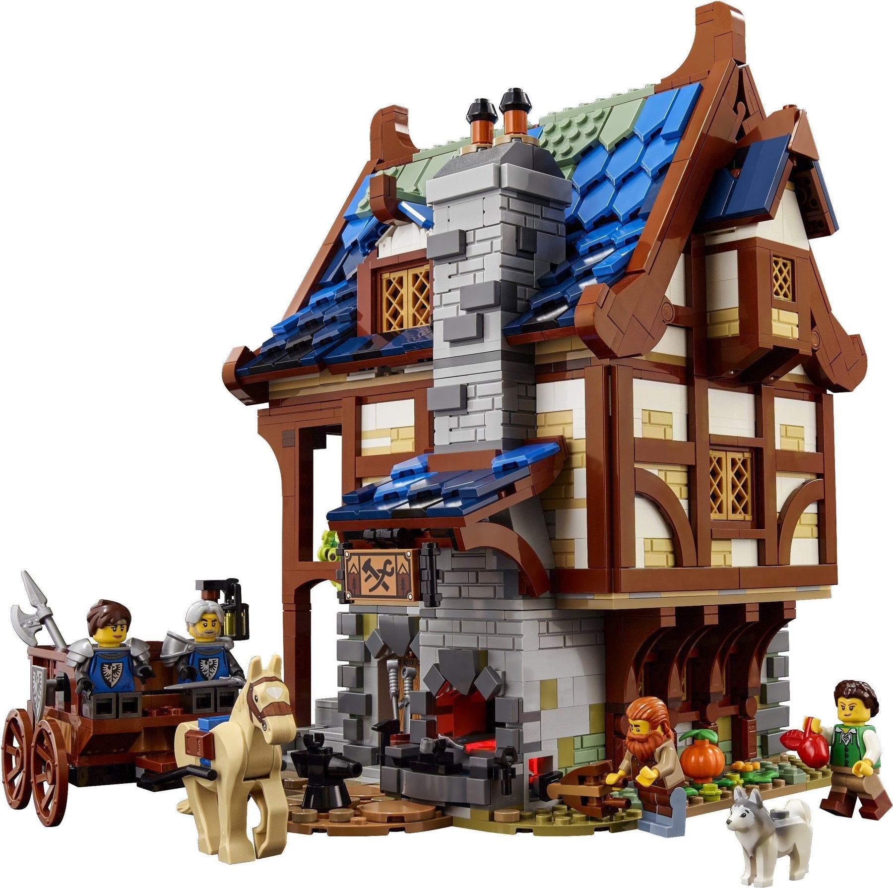LEGO 21325 Medieval Blacksmith Set: Build a 3-Level Smithy - SuperSaverAU - view 2