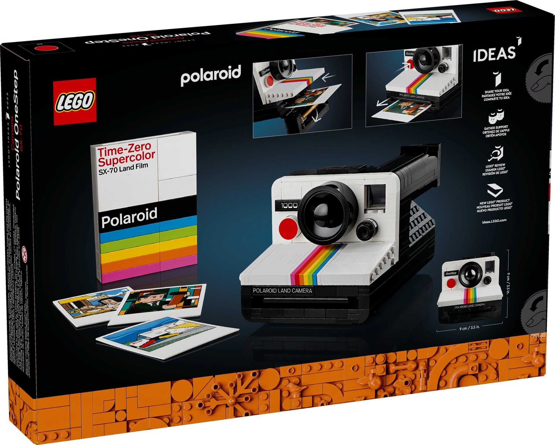 LEGO 21345 Ideas Polaroid OneStep SX70 Camera - SuperSaverAU - view 6