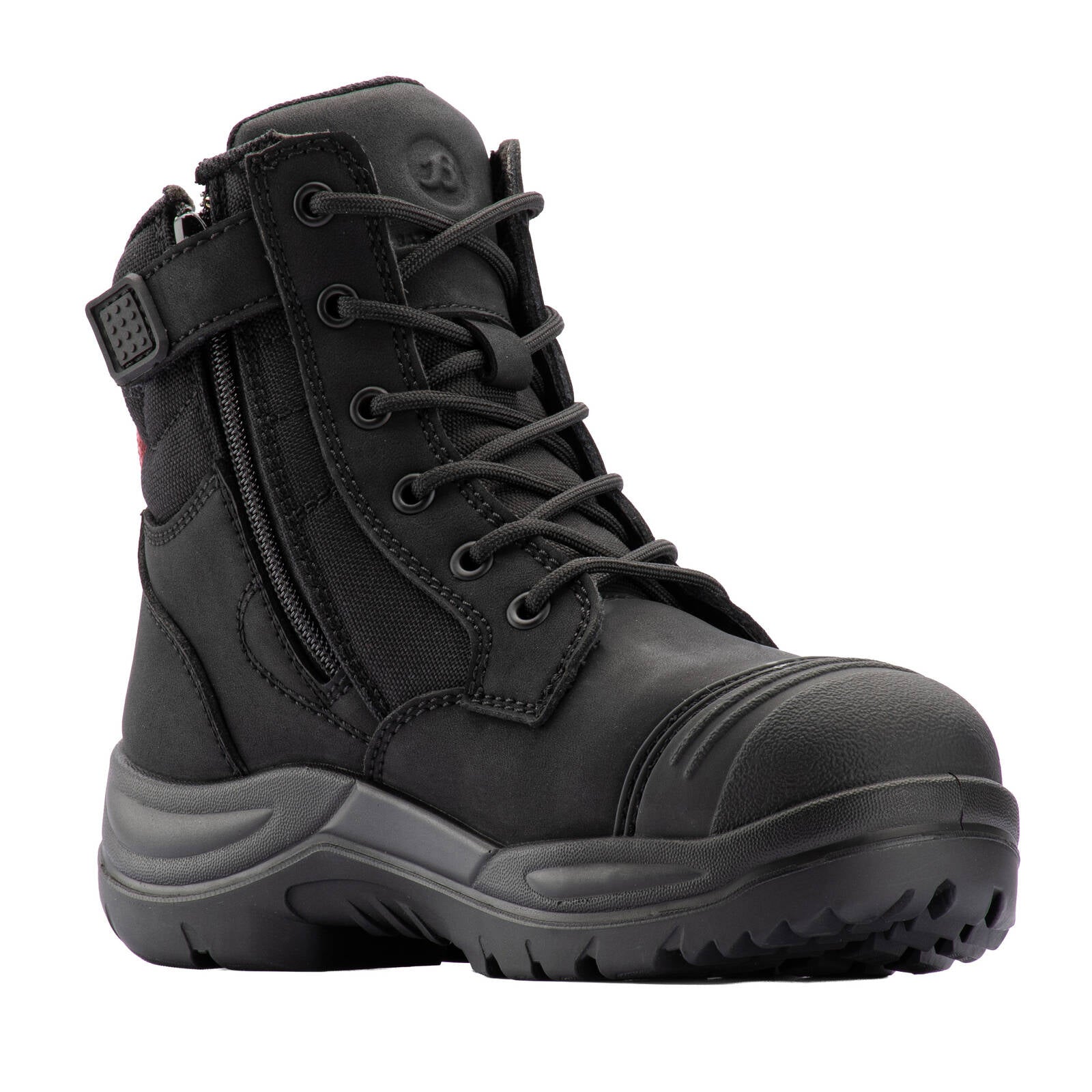 Bata Industrials Women's Luna Zip Side Safety Boot Steel Cap Black US Size 6