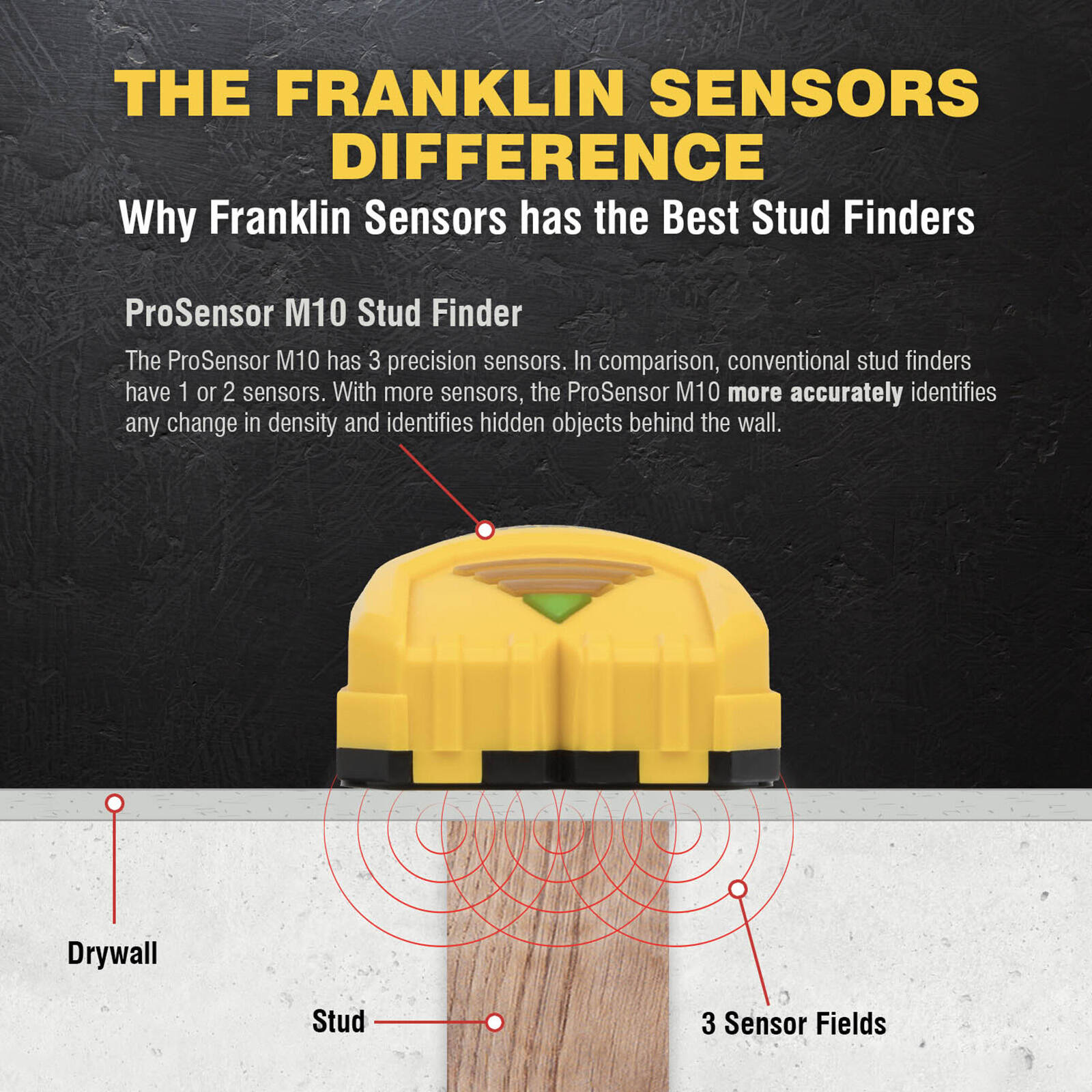 Franklin Sensors ProSensor M10 Professional Stud Finder M10