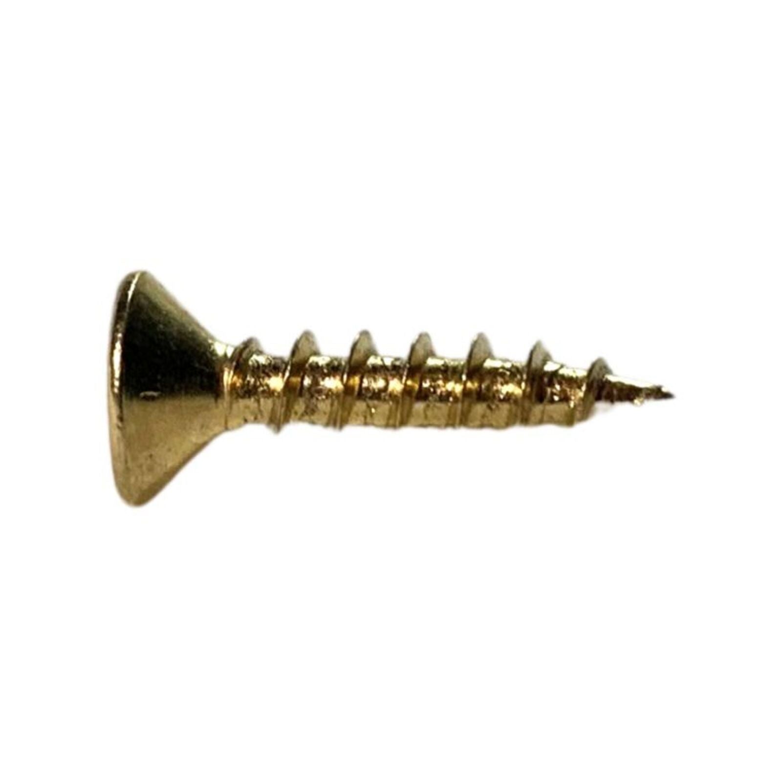 Zenith 6G x 16mm Brass Plated Hinge-Long Thread Countersunk Timber Screws, 40 Pack
