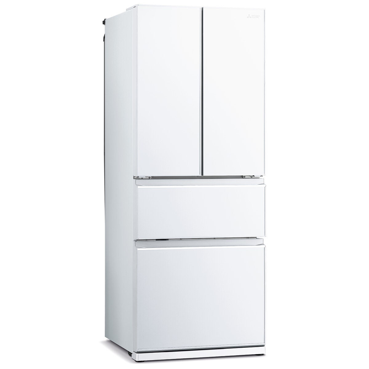 Mitsubishi Electric 442L French Door Fridge - Glacier White Glass, VitaLED Drawer - MR-LX442EX-GWH-A
