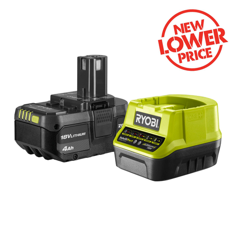 Ryobi 18V ONE+ Starter Kit - 4.0Ah Battery & Fast Charger - R18SK14G - SuperSaverAU - view 1