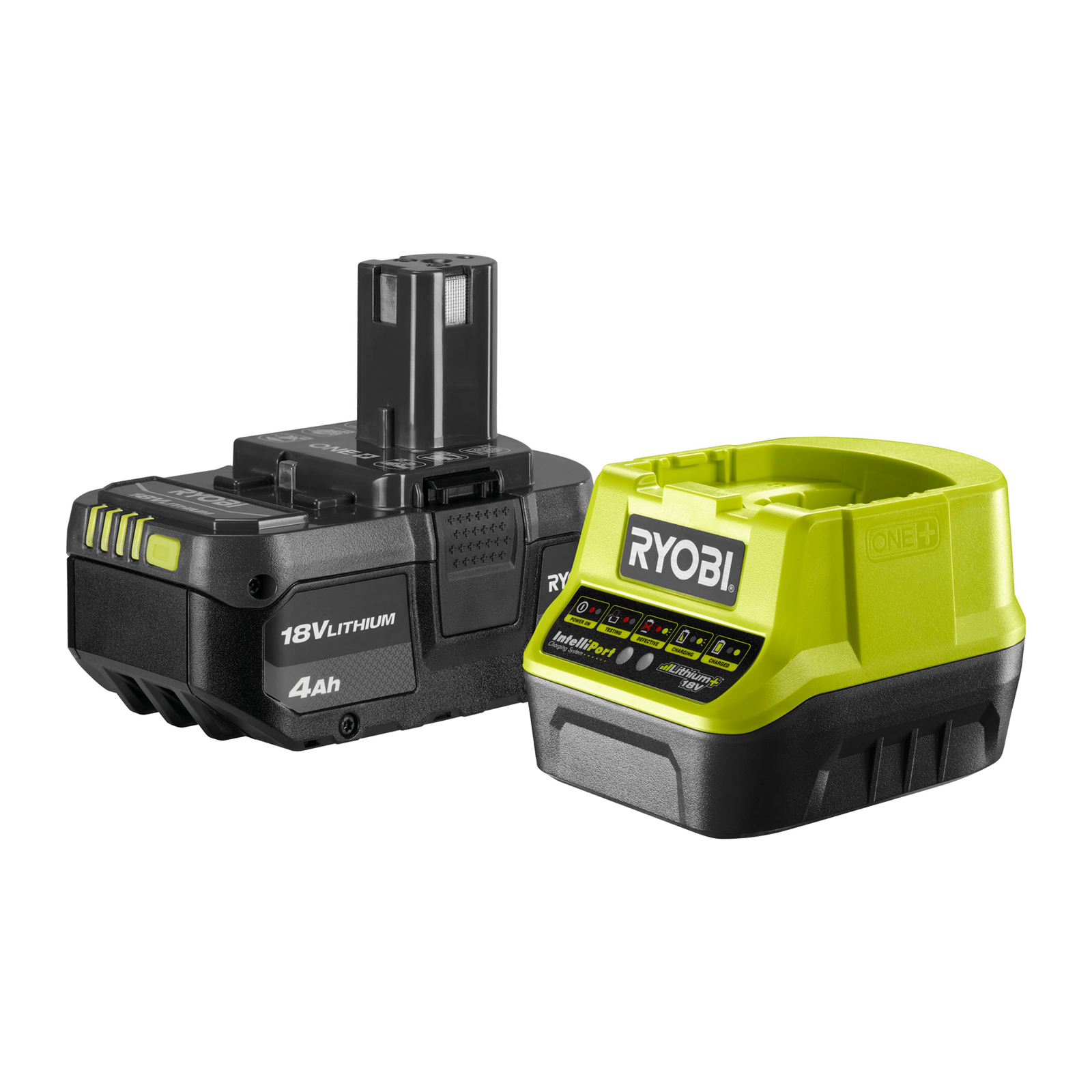 Ryobi 18V ONE+ 4.0Ah Battery and Fast Charger Starter Kit R18SK14G