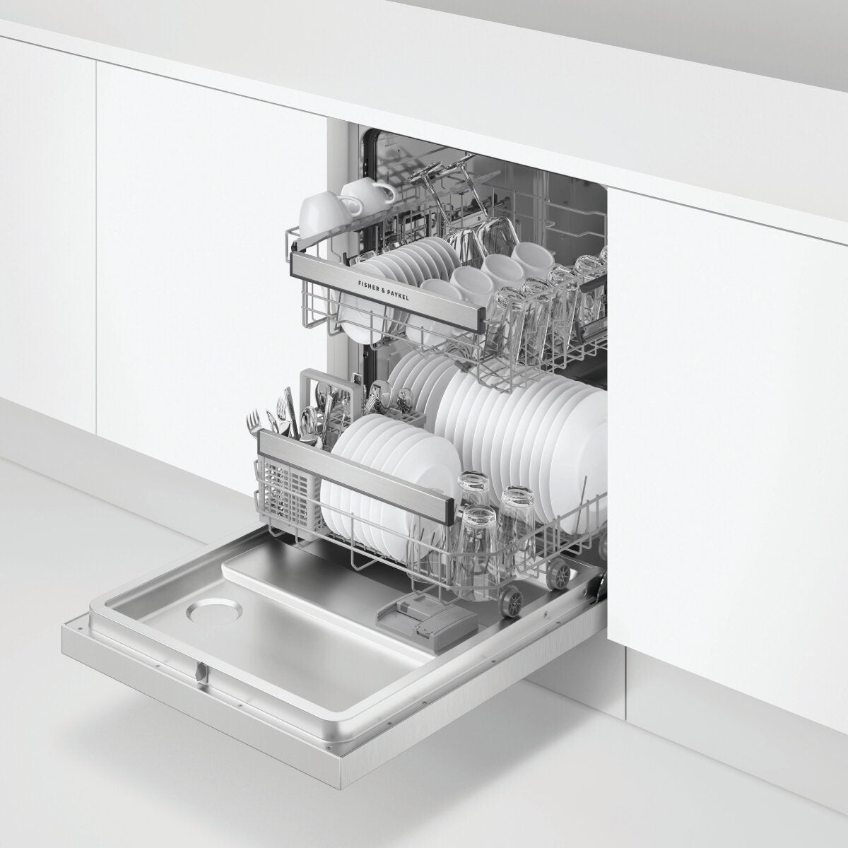 Fisher & Paykel Series 5 Built Under Dishwasher - 15 Place Settings, Stainless Steel, WiFi - DW60UC2X2
