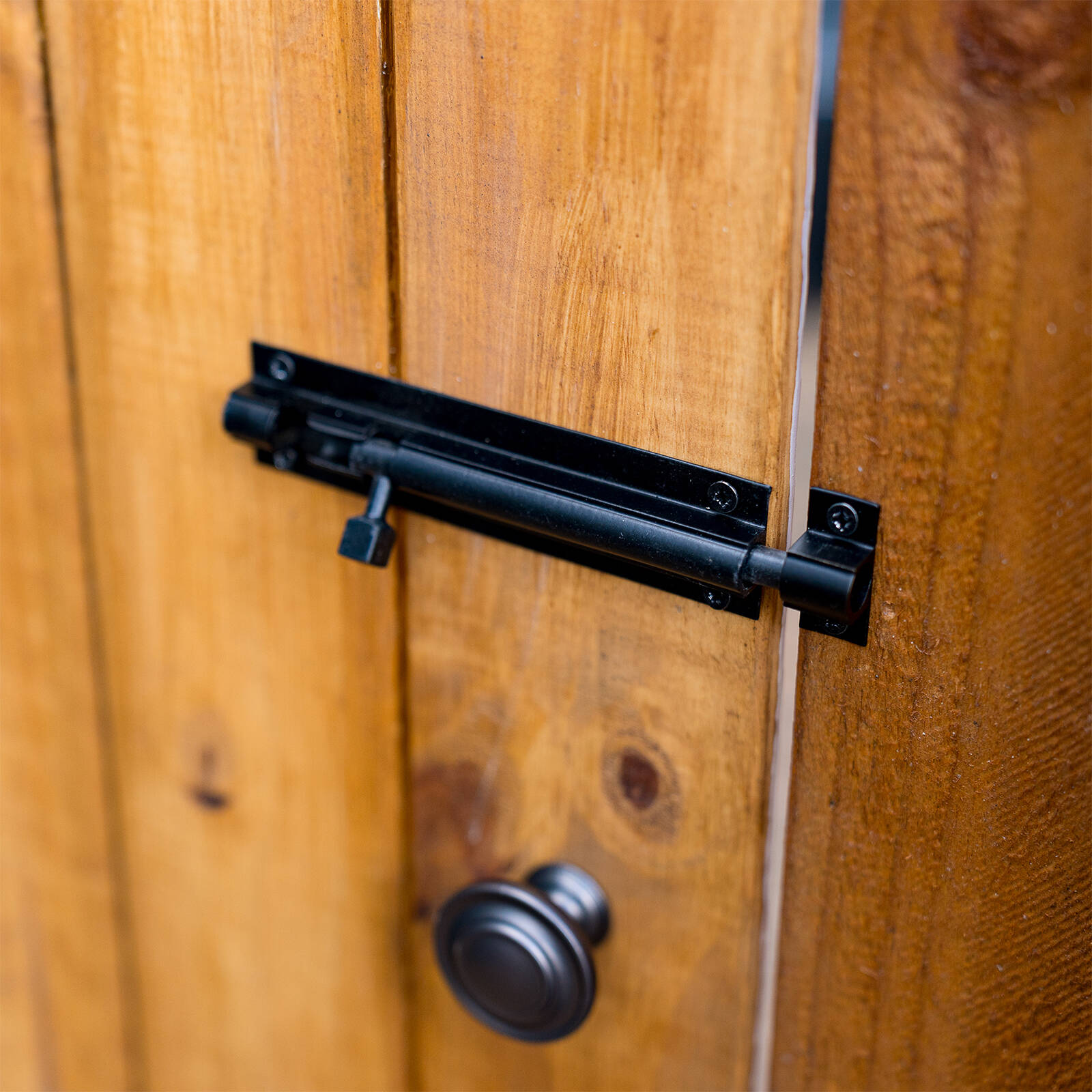 Taskmaster 100mm Matte Black Solid Brass Barrel Bolt